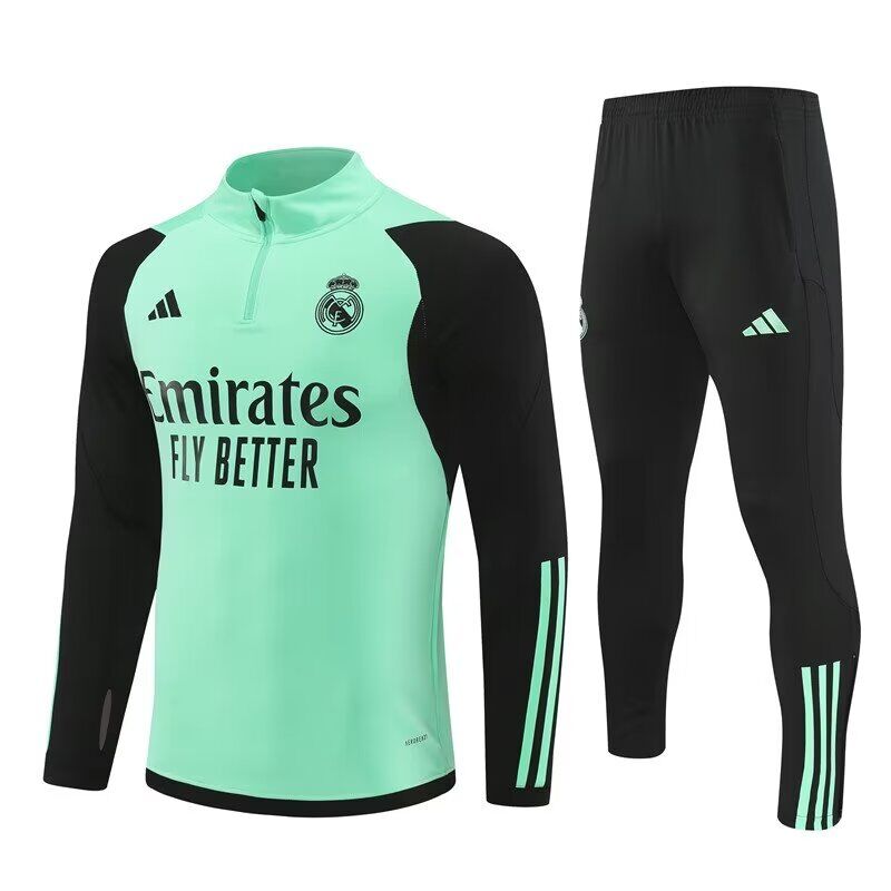 AAA Quality Real Madrid 23/24 Tracksuit - Green/Black